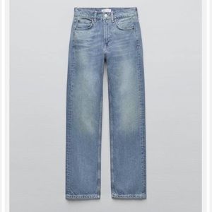 ZARA Mid-Rise Straight Jeans